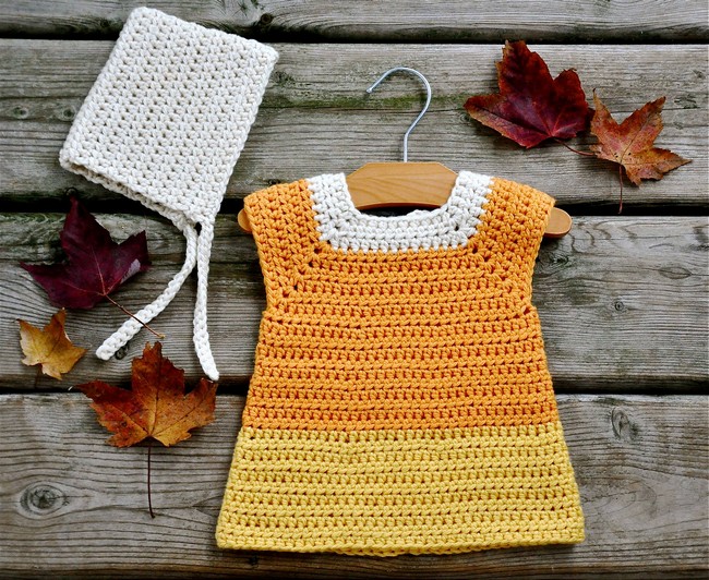 Crochet Baby Candy Corn Costume Pattern