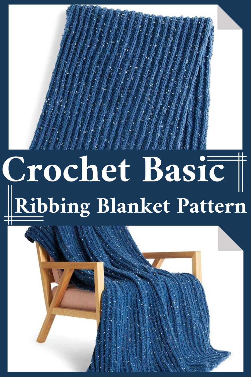 Crochet Basic Ribbing Blanket Pattern