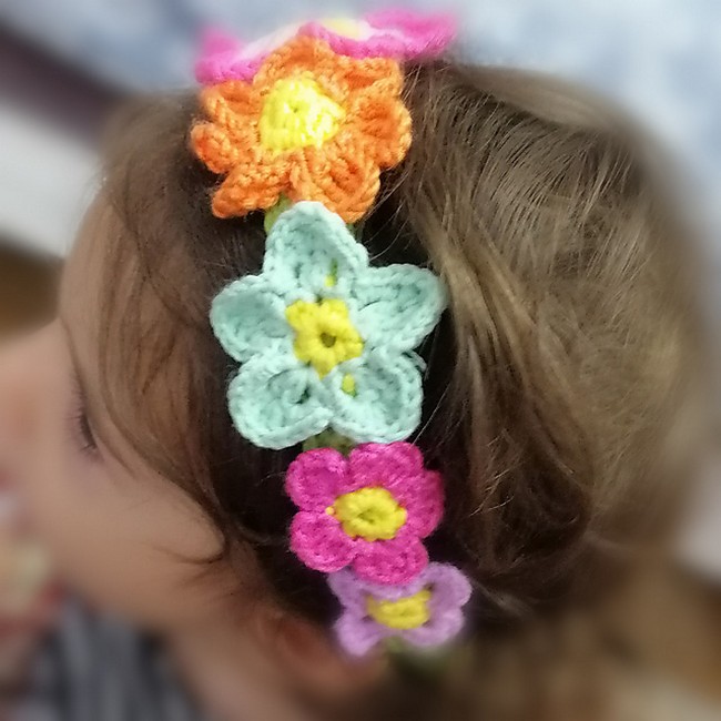 Crochet Berayla Flower Headband Pattern