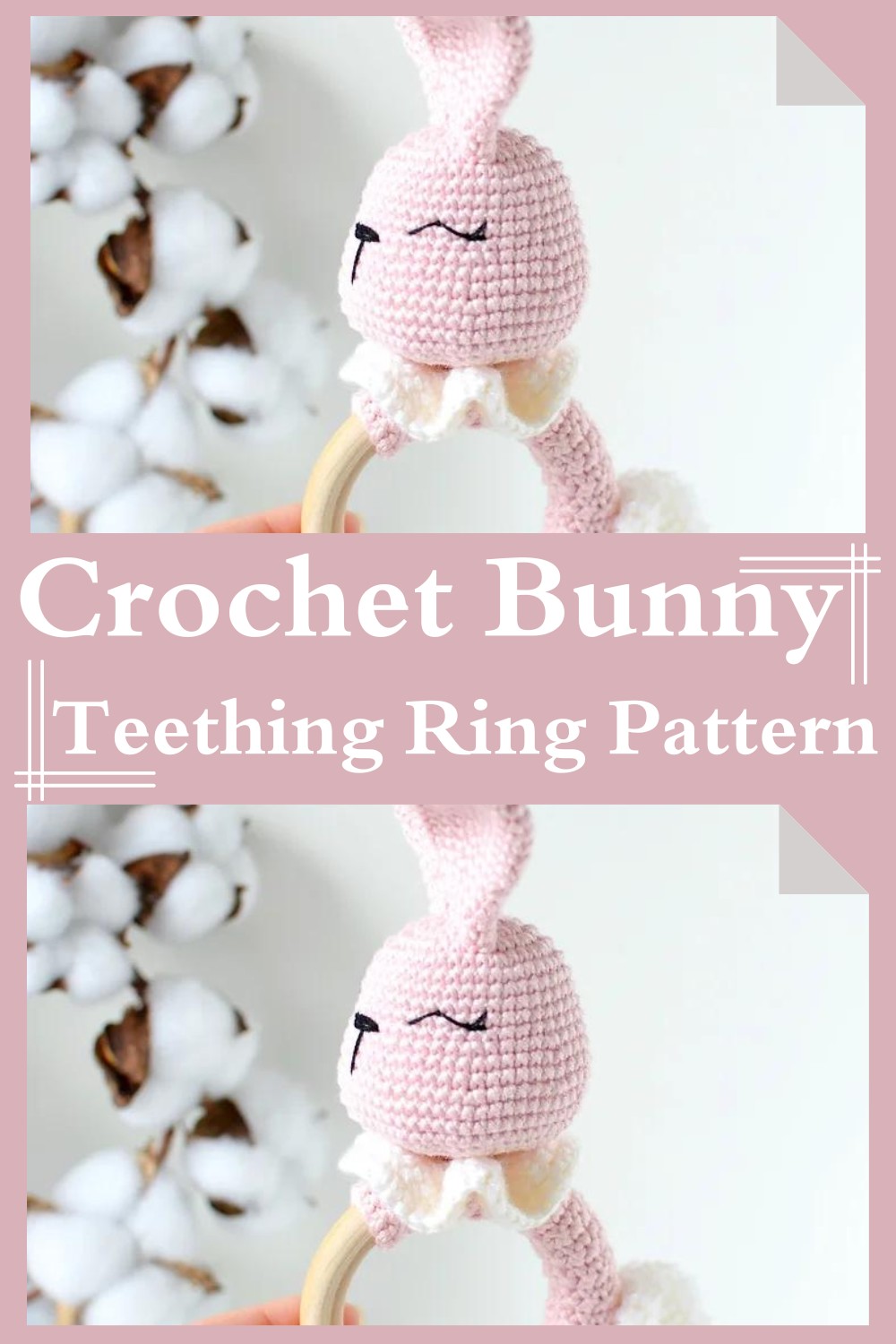 Crochet Bunny Teething Ring Pattern