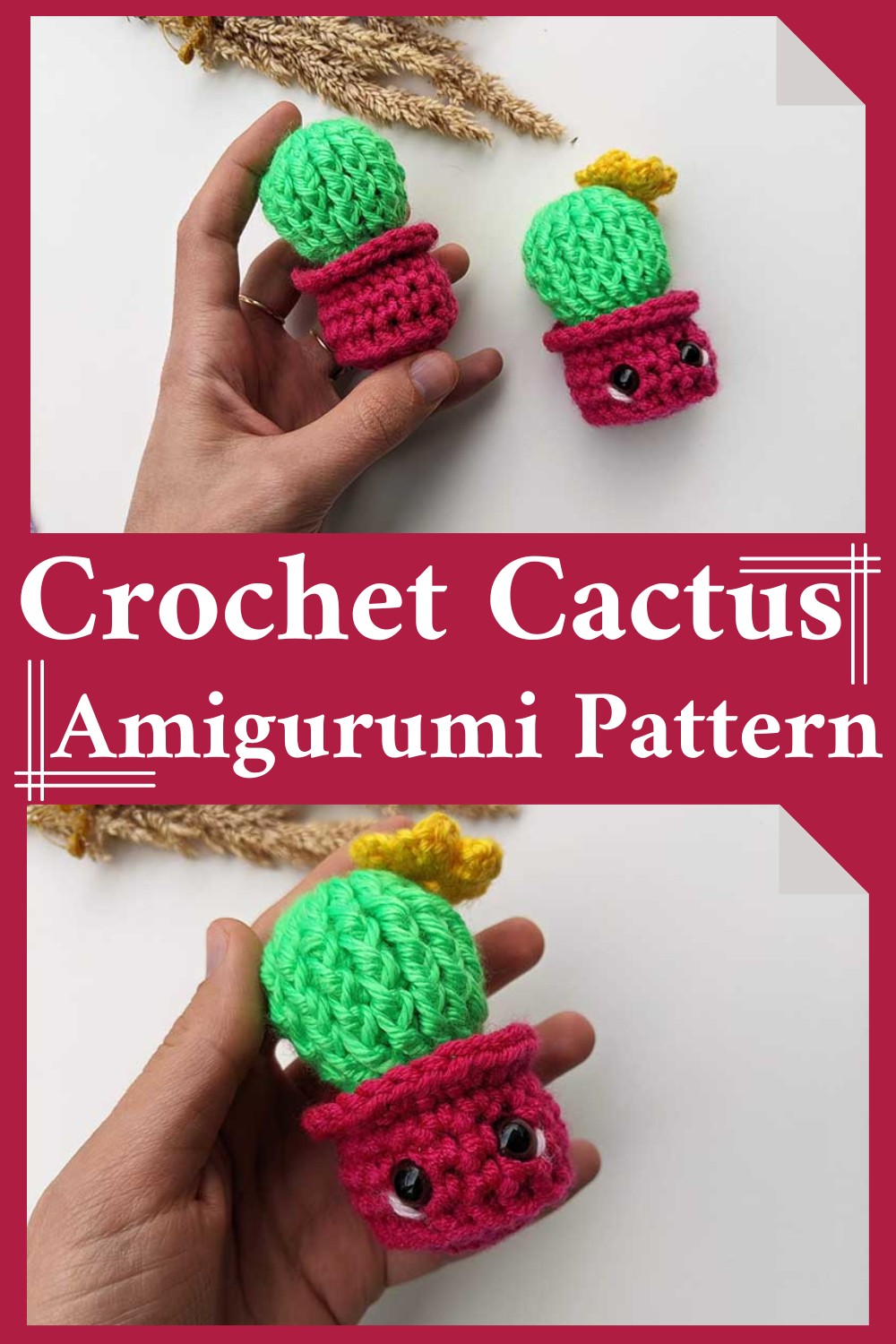 Crochet Cactus Amigurumi Pattern