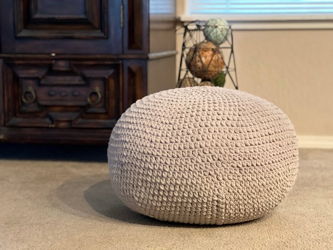 Crochet Chic Floor Pouf Pattern 