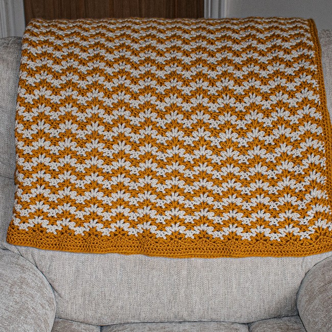 Crochet Cosy Ripples Blanket Pattern