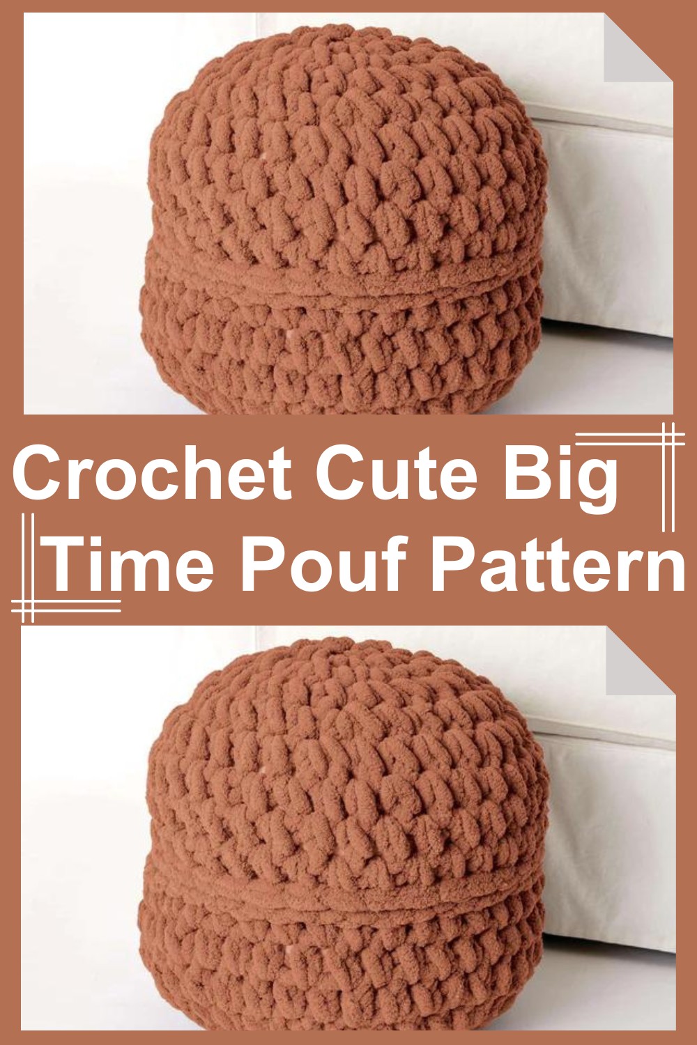 Crochet Cute Big Time Pouf Pattern