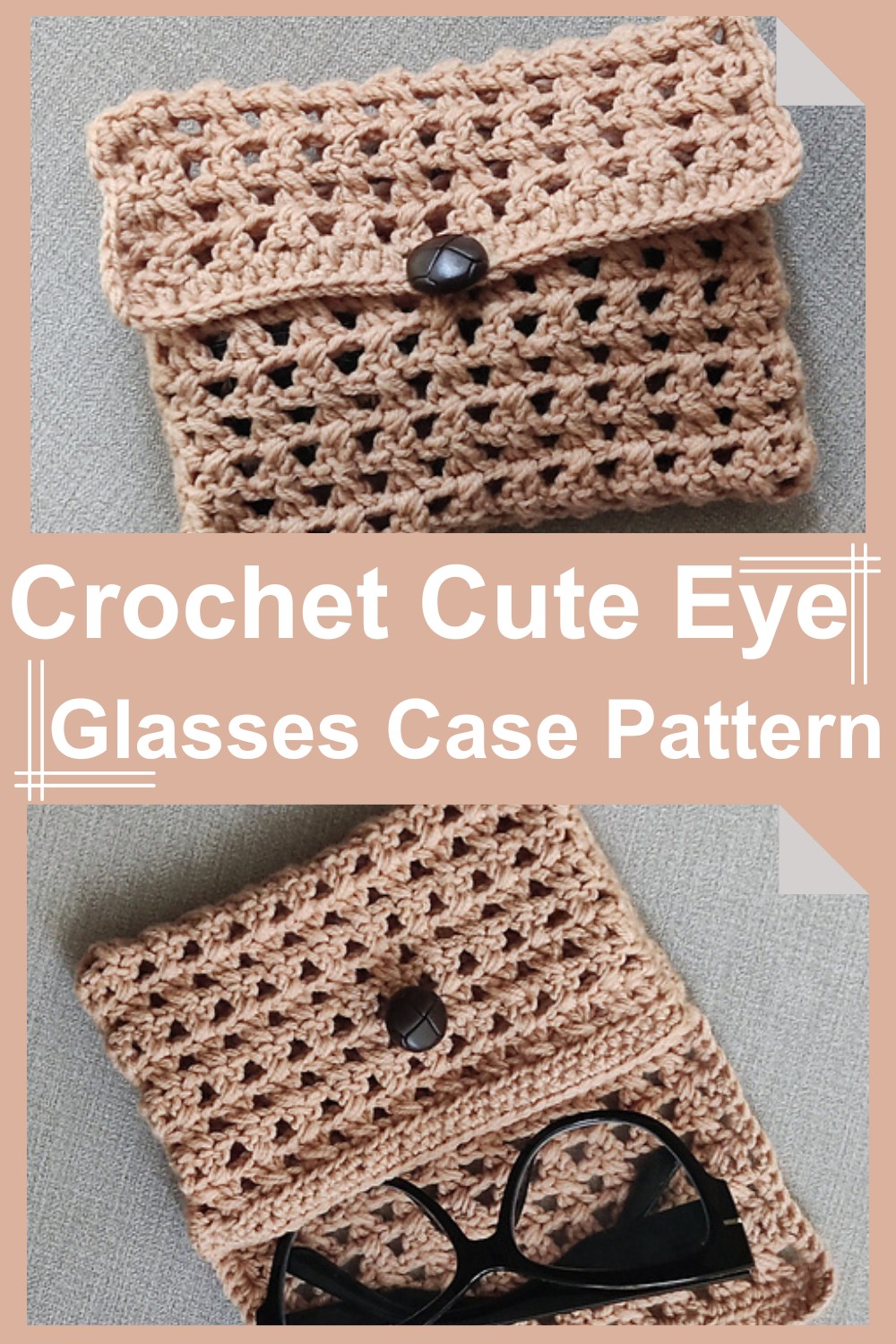 Crochet Cute Eye Glasses Case Pattern