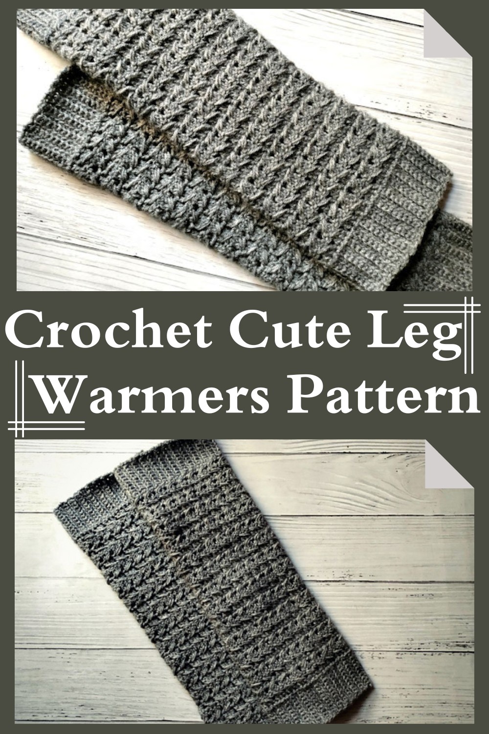 Crochet Cute Leg Warmers Pattern