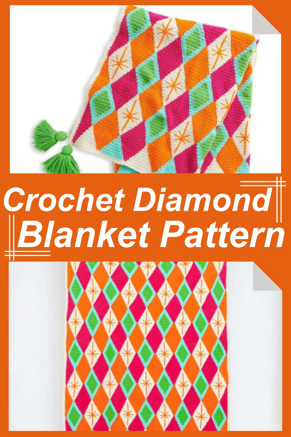 Crochet Diamond Blanket Pattern