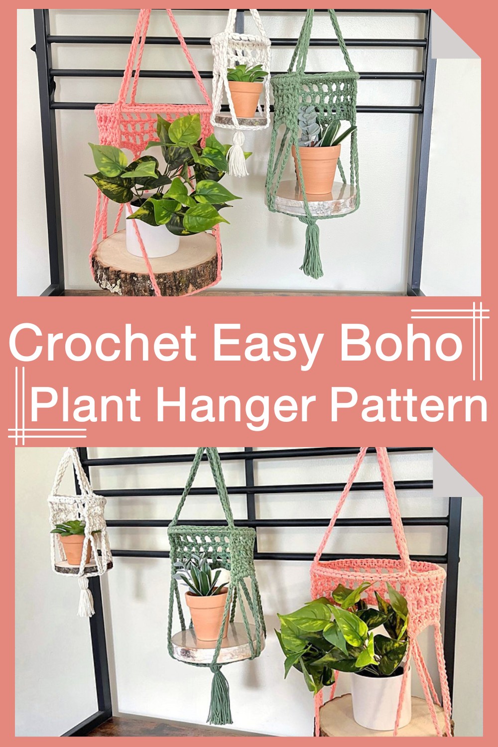 Crochet Easy Boho Plant Hanger Pattern