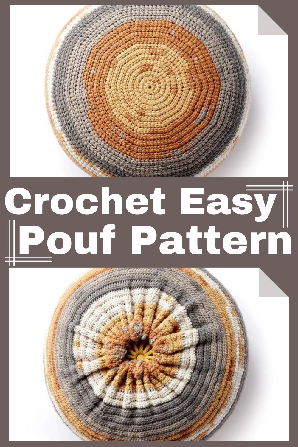 Crochet Easy Pouf Pattern