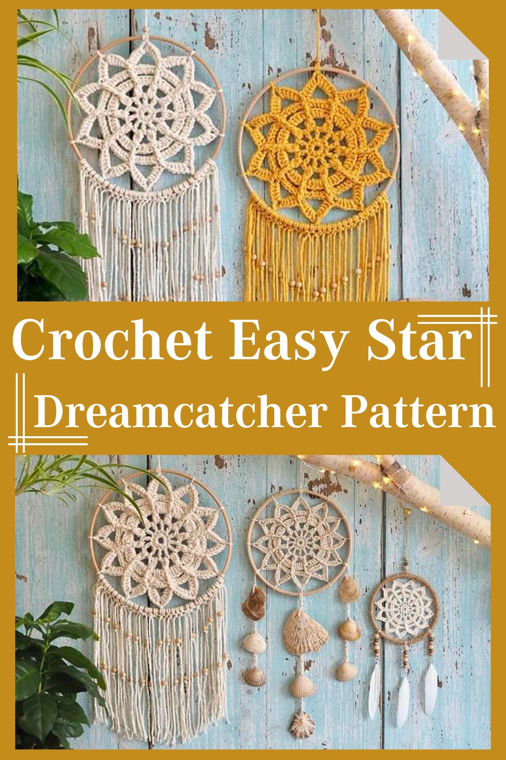 Crochet Easy Star Dreamcatcher Pattern