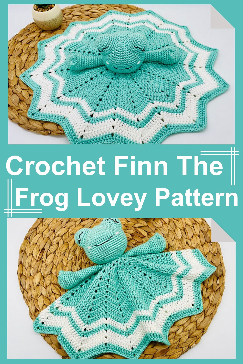 Crochet Finn The Frog Lovey Pattern