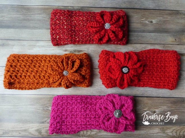 Crochet Flower Headband Pattern