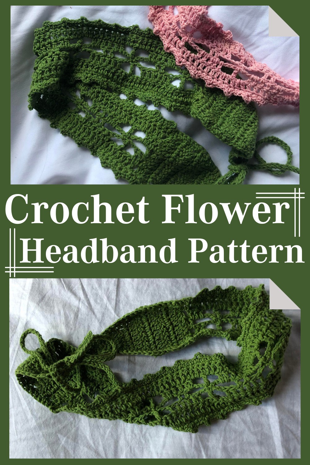 Crochet Flower Headband Pattern