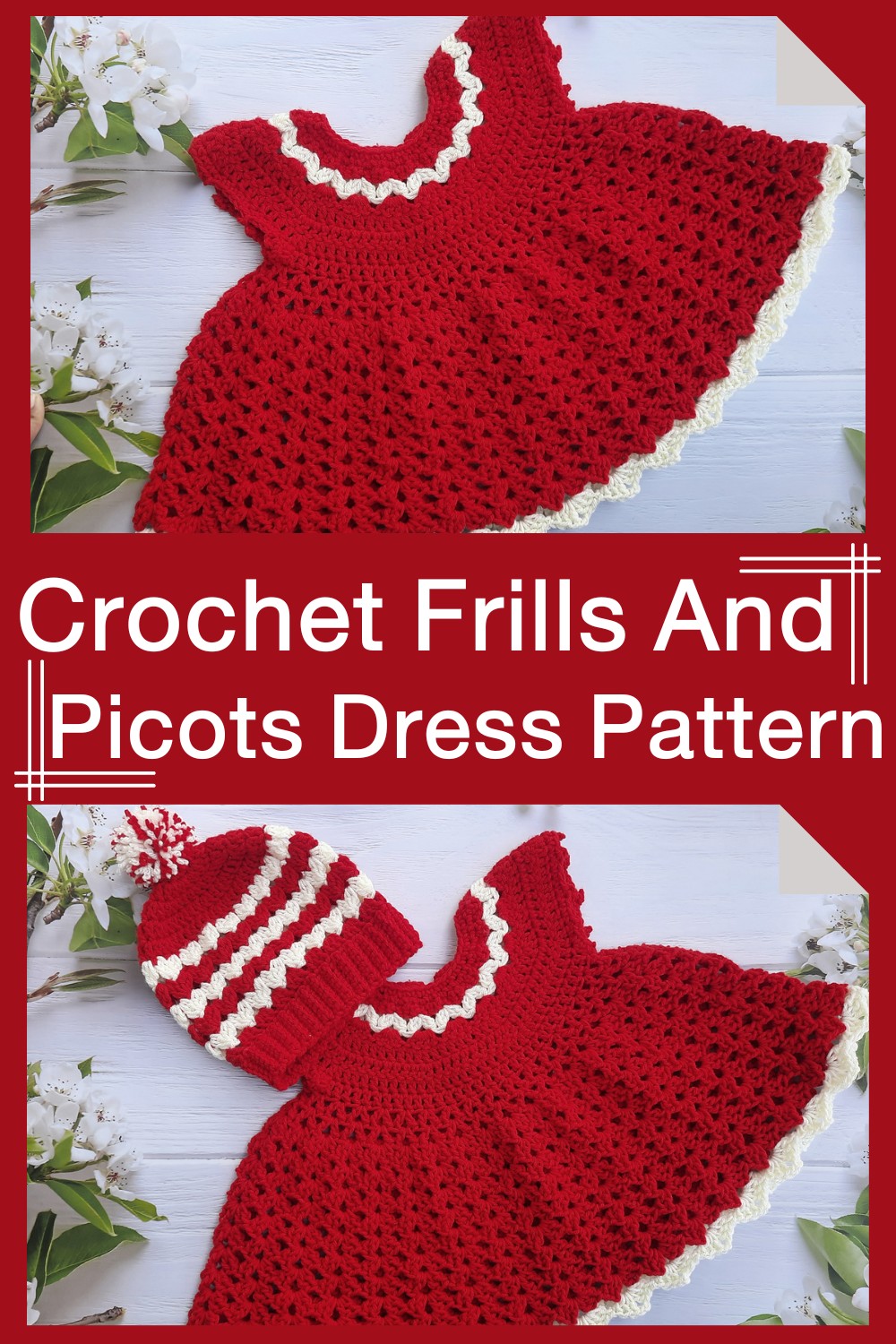 Crochet Frills And Picots Dress Pattern