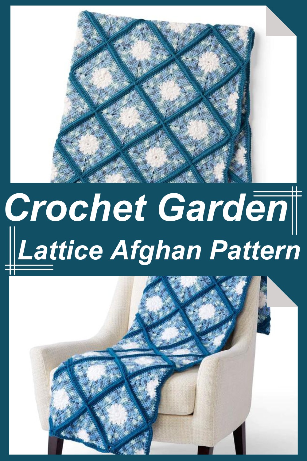 Crochet Garden Lattice Afghan Pattern