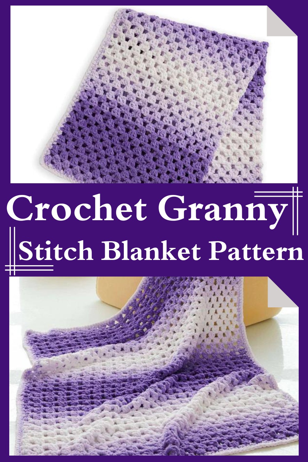 Crochet Granny Stitch Blanket Pattern