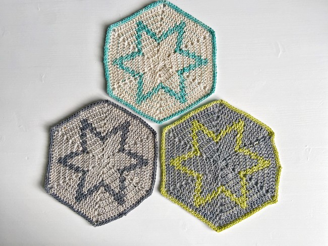 Crochet Grateful Star Mats Pattern