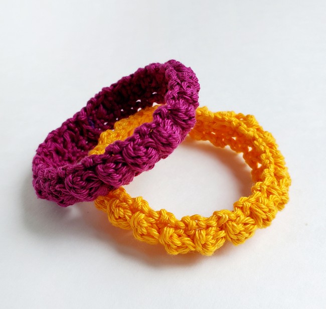 Crochet Happy Bobble Bracelet Pattern