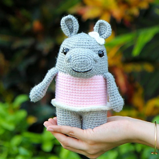  Crochet Hattie The Hippo Pattern