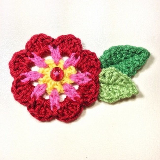 Crochet Healing Flower & Brooch Pattern