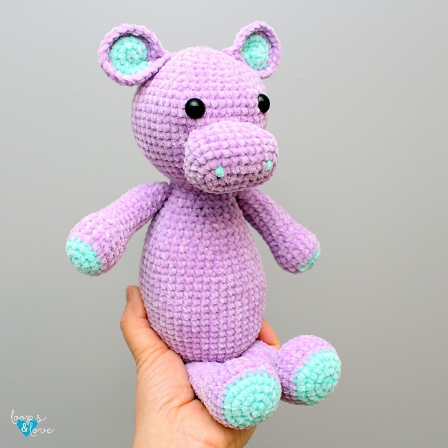 Crochet Hippo Amigurumi Pattern 