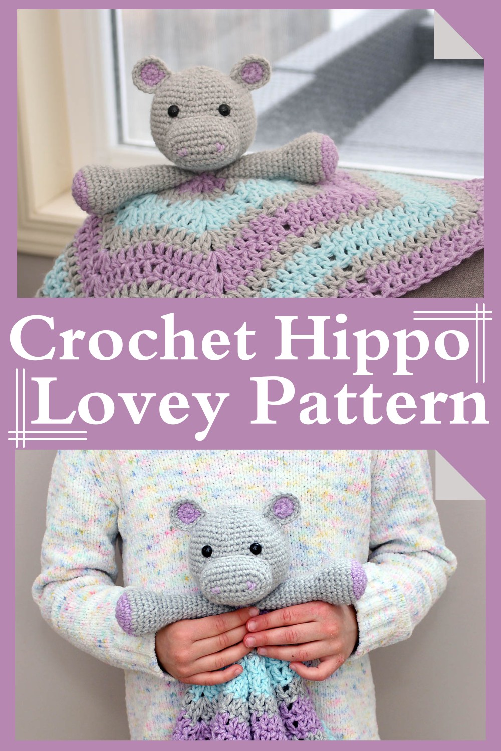 Crochet Hippo Lovey Pattern 