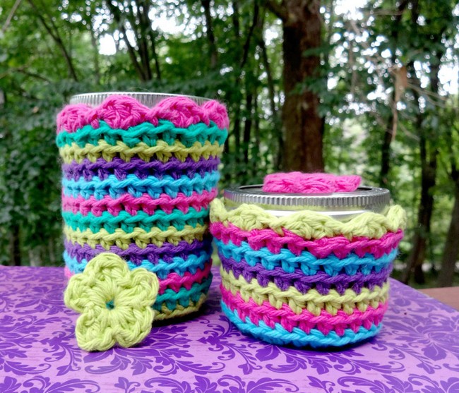 Crochet Jelly Jar Covers Pattern