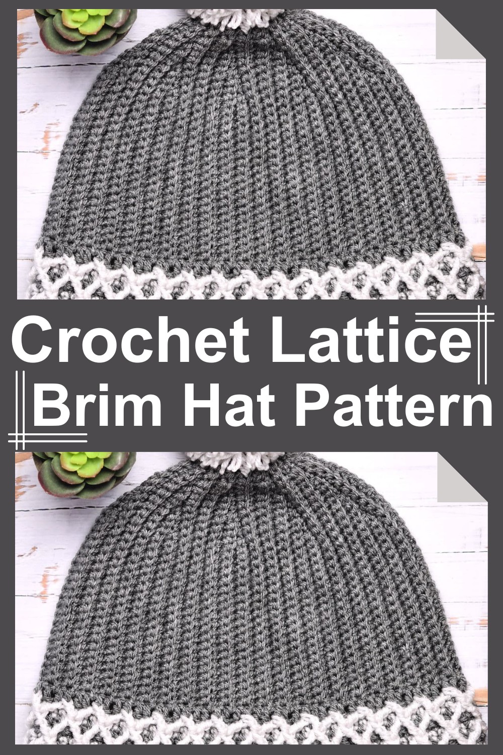 Crochet Lattice Brim Hat Pattern