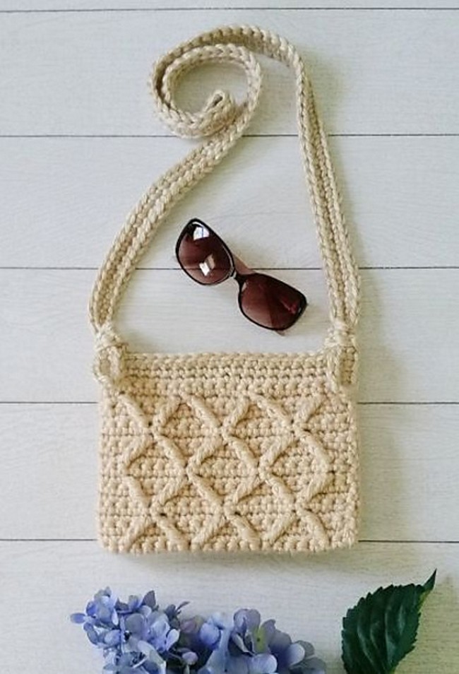 Crochet Lattice Crossbody Bag Pattern