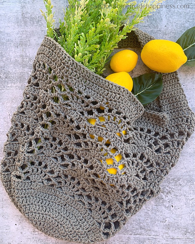 Crochet Lattice Market Bag Pattern