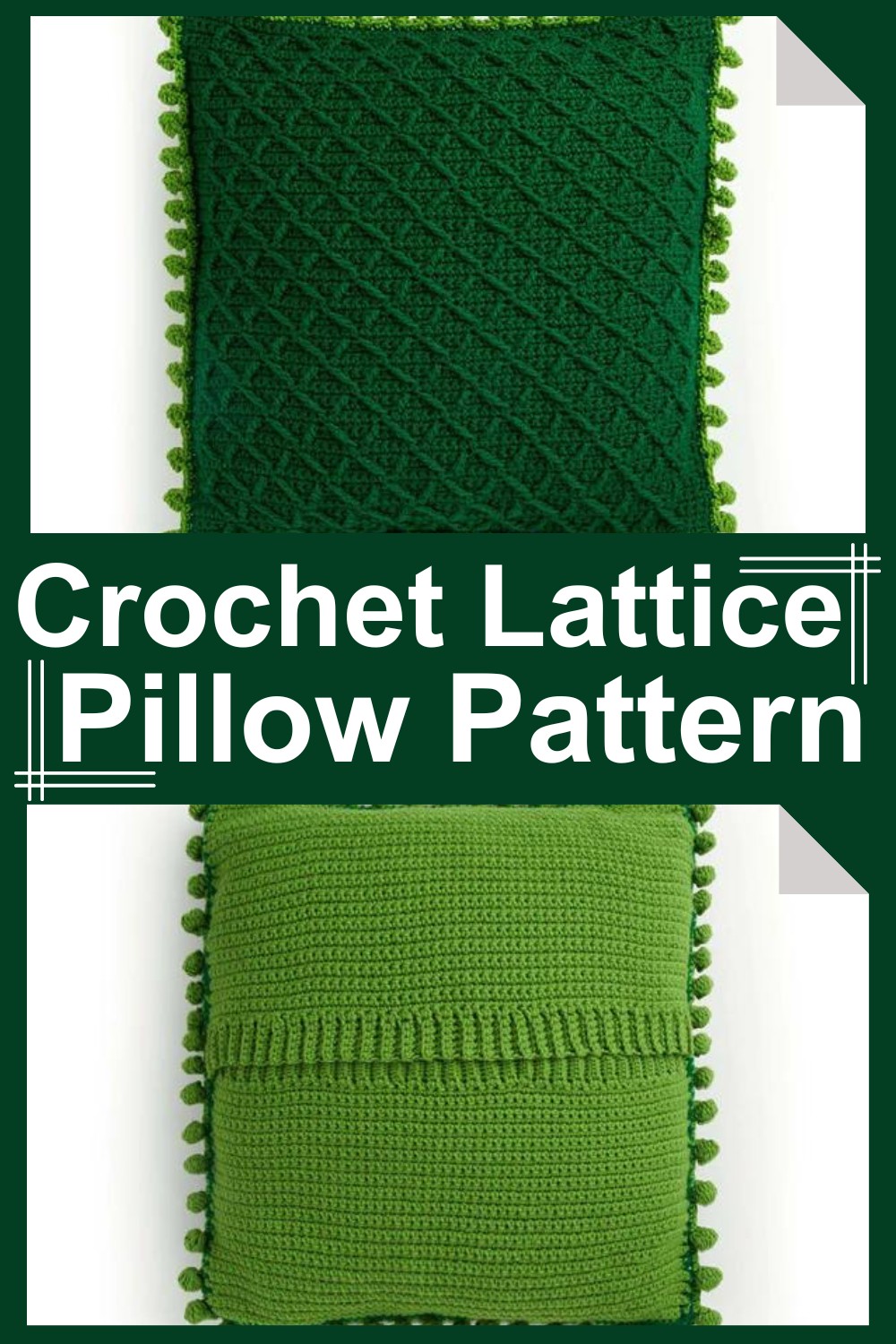 Crochet Lattice Pillow Pattern