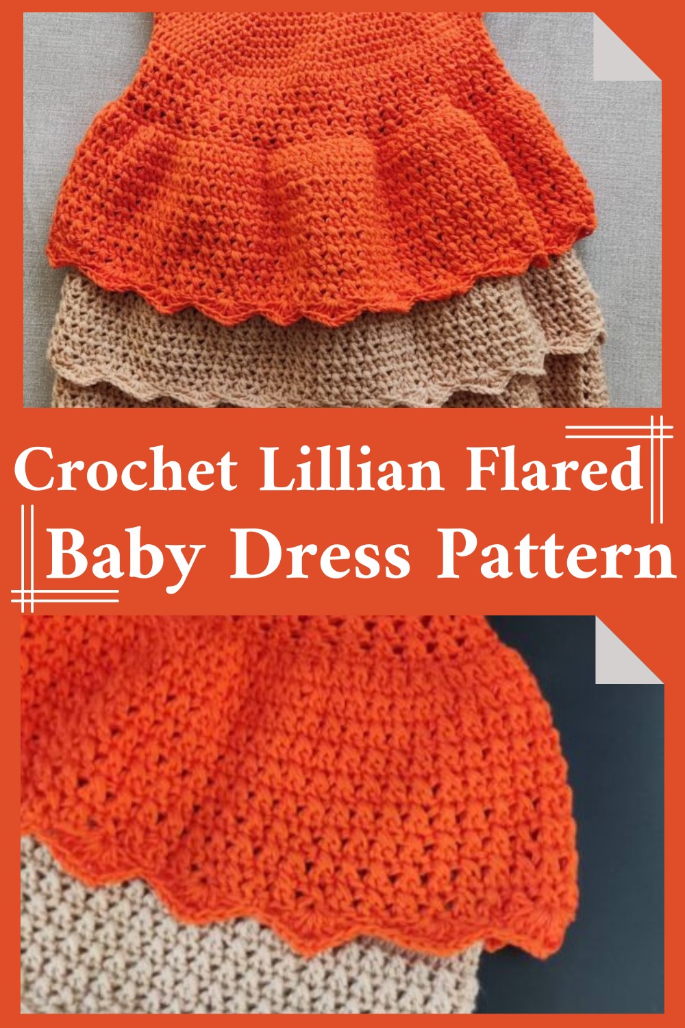 Crochet Lillian Flared Baby Dress Pattern