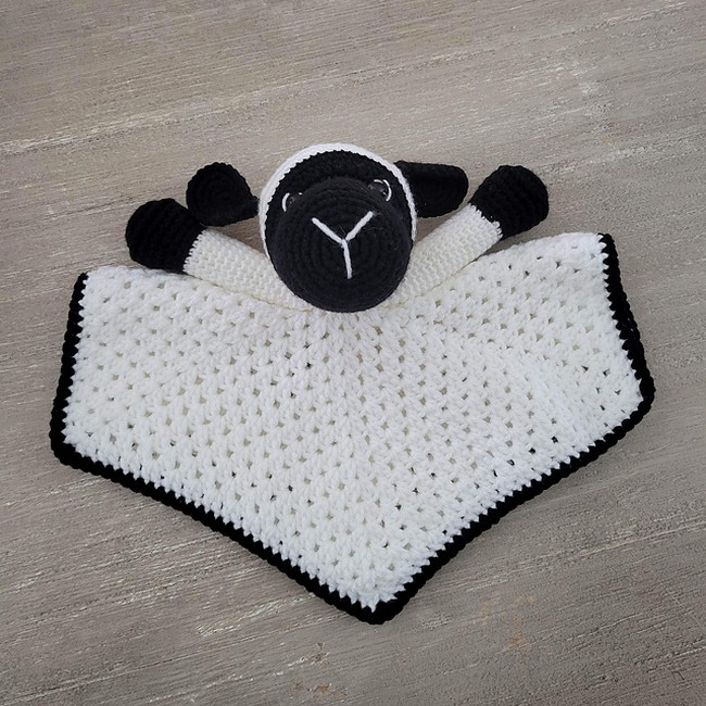 Crochet Little Lamb Lovey Pattern