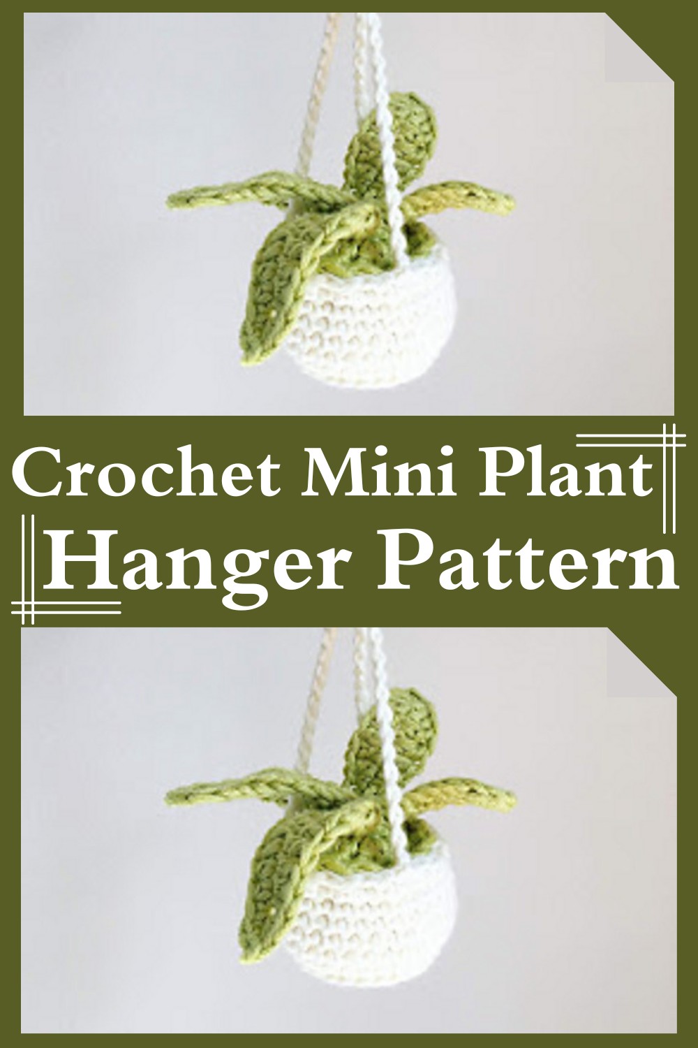 Crochet Mini Plant Hanger Pattern