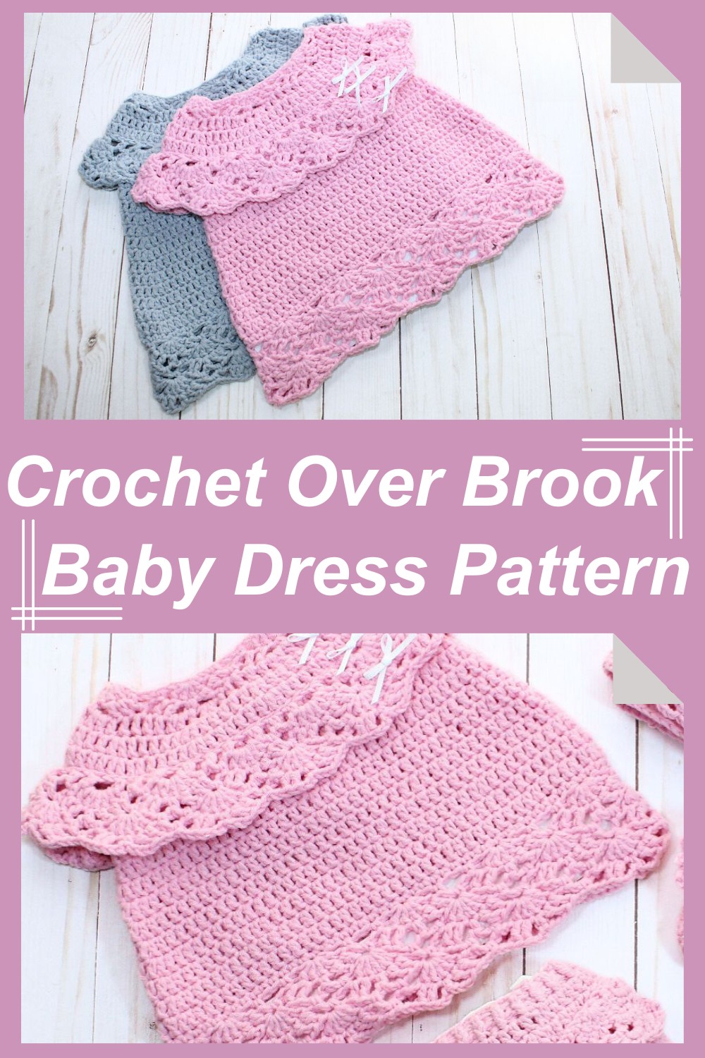 Crochet Over Brook Baby Dress Pattern