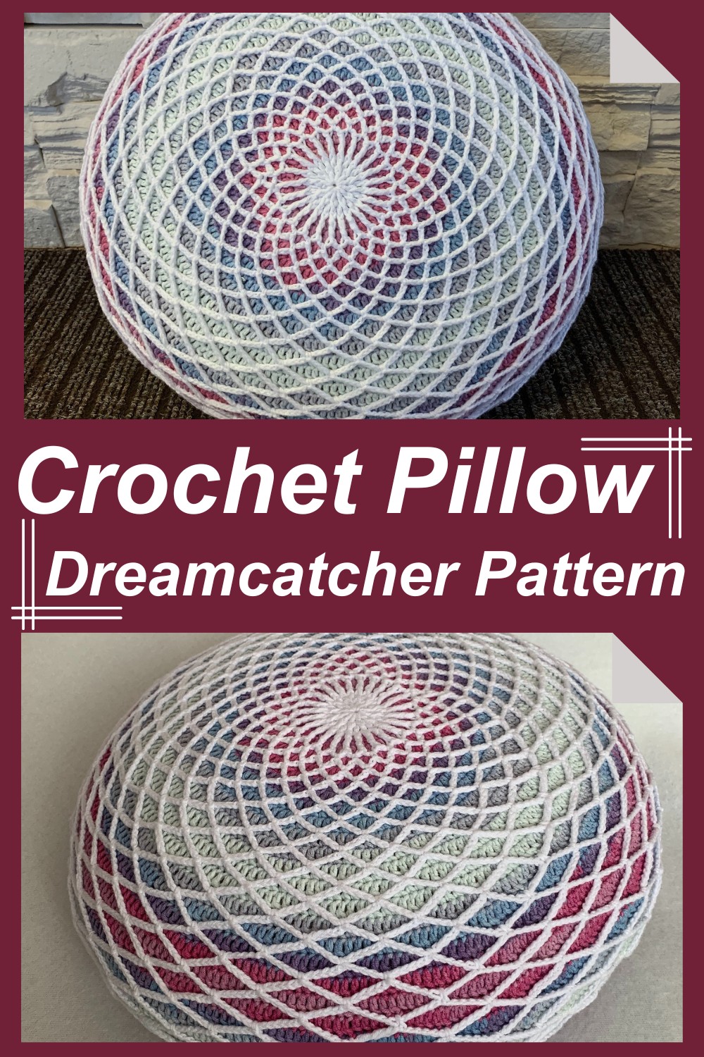 Crochet Pillow Dreamcatcher Pattern