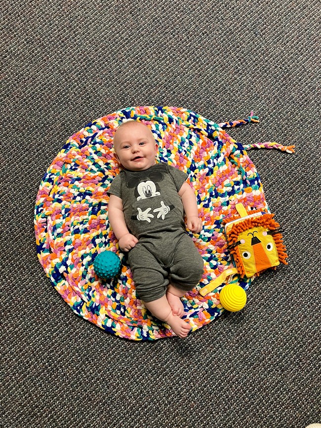 Crochet Plush Baby Playmat Pattern