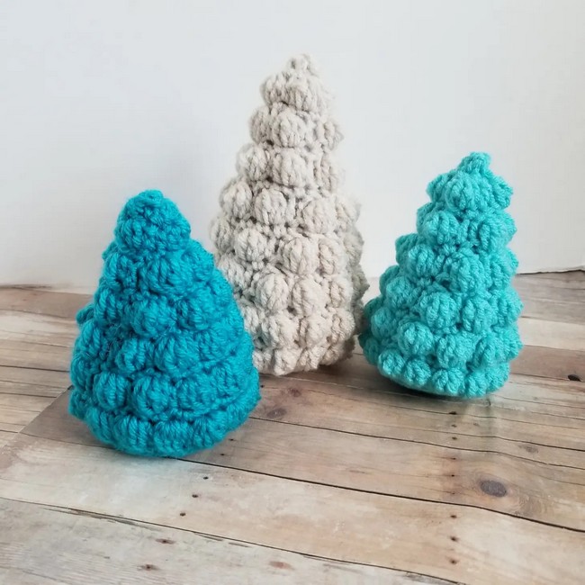 Crochet Rustic Bobble Tree Pattern