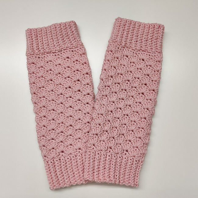 Crochet Shell Leg Warmers Pattern