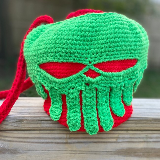 Crochet Skull Apple Purse Pattern