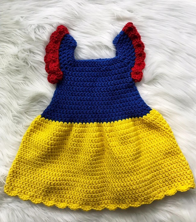 Crochet Snow White Dress Pattern