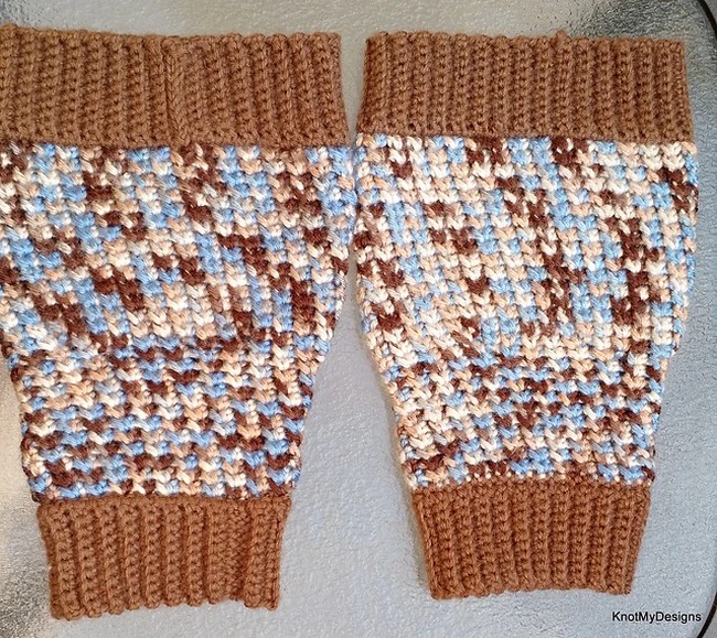 Crochet Trinity Ombre Leg Warmer Pattern