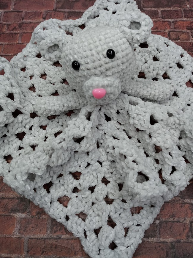 Crochet Velvet Teddy Lovey Pattern