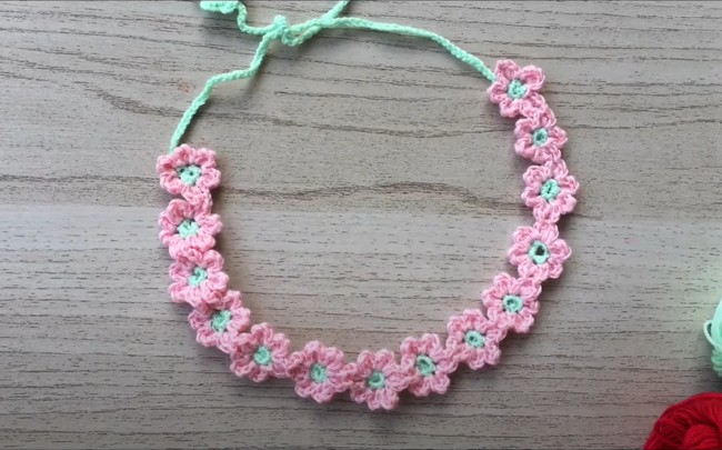 Headband Crochet Flower