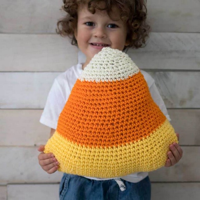 Large Plush Candy Corn Crochet Pattern