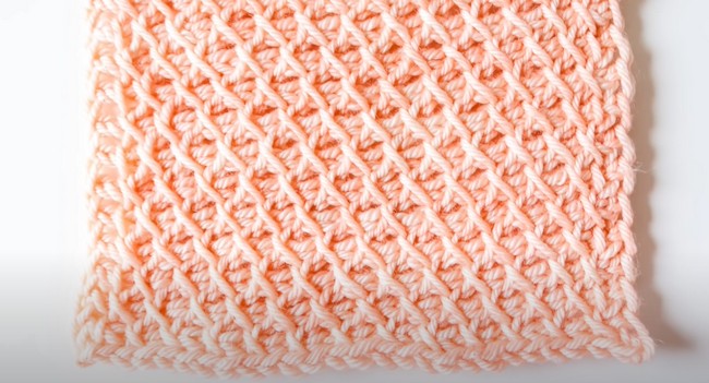 Tunisian Crochet Lattice Stitch