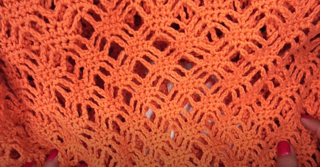 Woven Lattice Crochet Stitch Tutorial