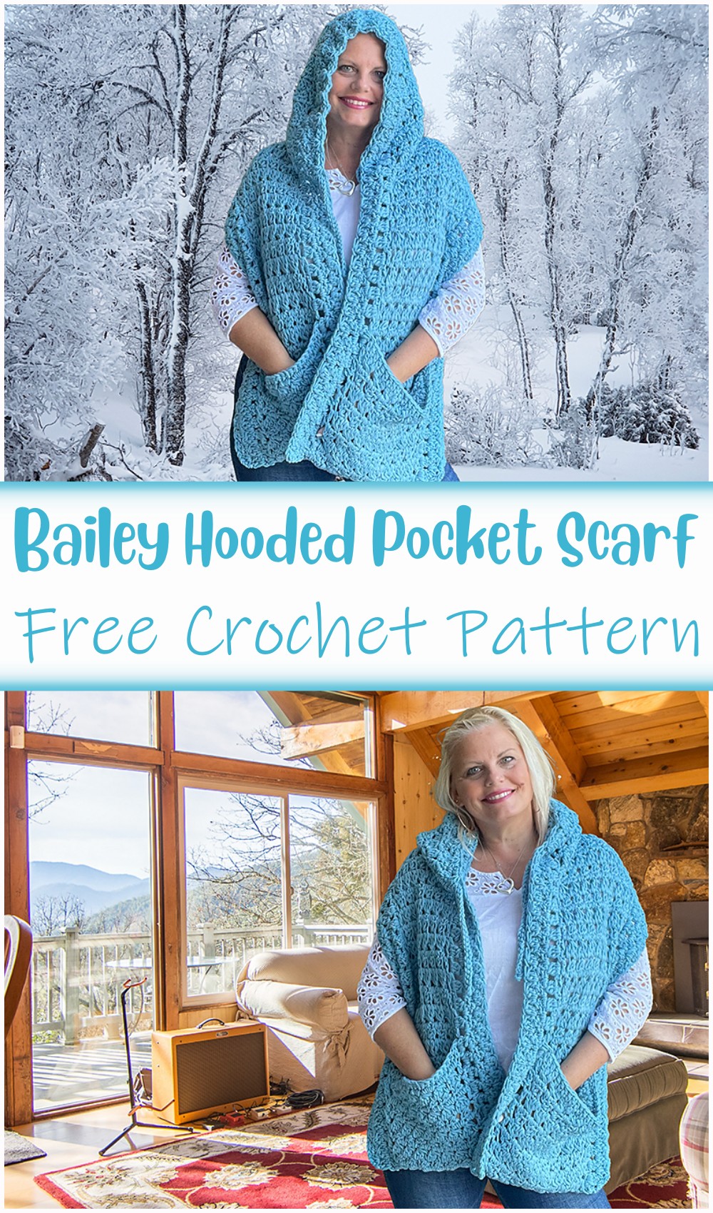 Bailey Hooded Scarf Free Pattern