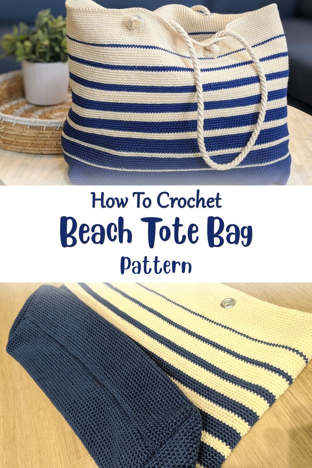 Crochet Beach Tote Bag Pattern