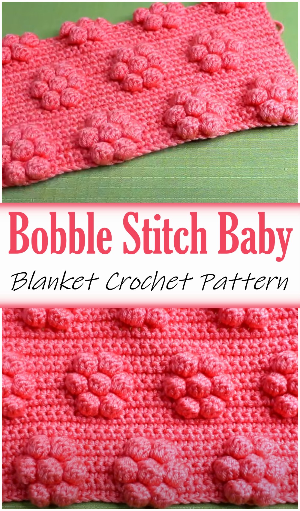 Crochet Bobble Stitch Pattern For Baby Blanket